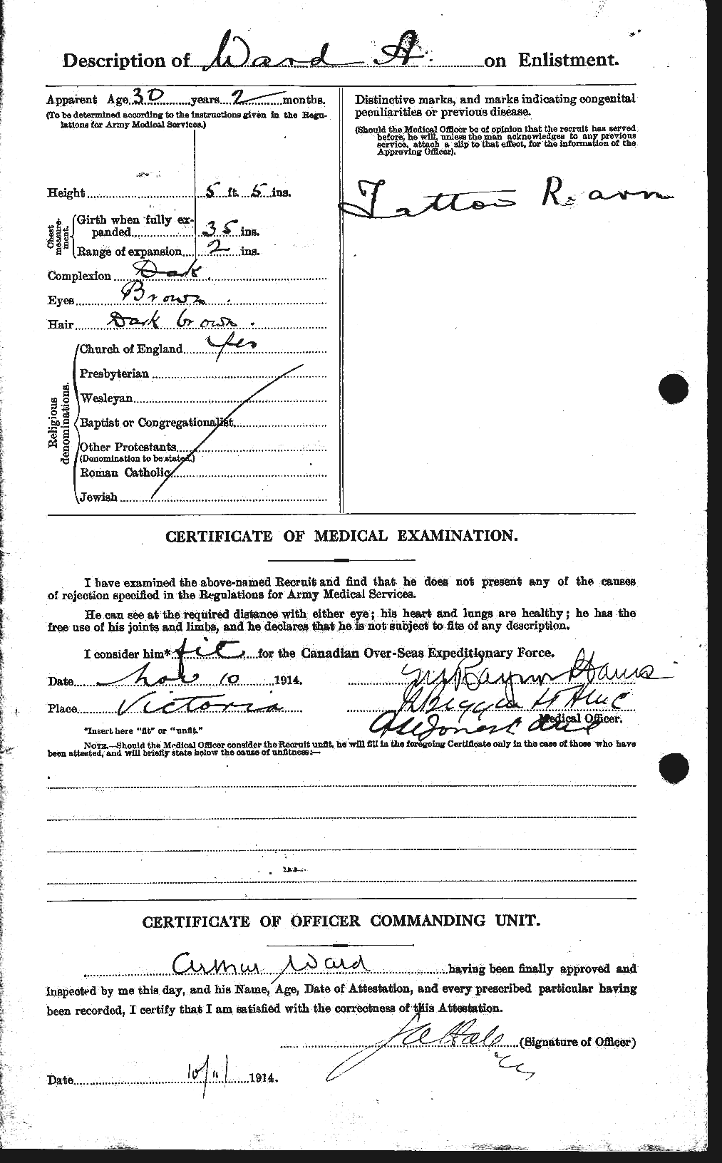 Personnel Records of the First World War - CEF 655141b