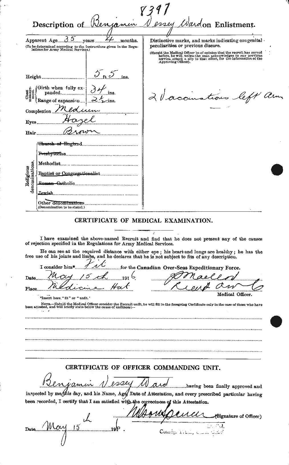 Personnel Records of the First World War - CEF 655164b