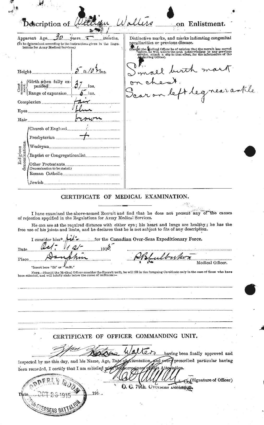Personnel Records of the First World War - CEF 655469b