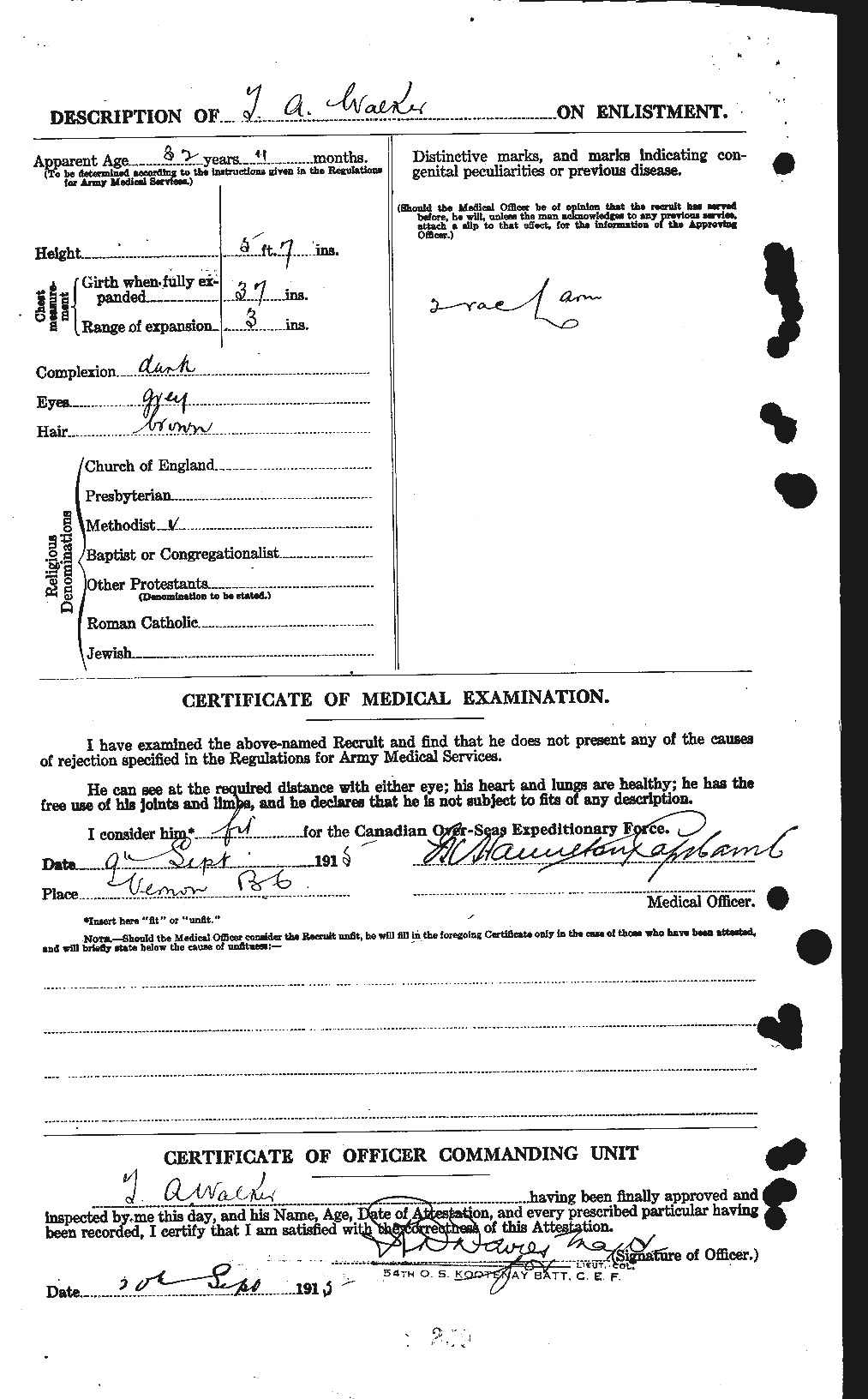 Personnel Records of the First World War - CEF 655811b
