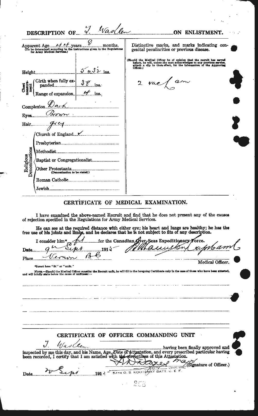 Personnel Records of the First World War - CEF 656123b