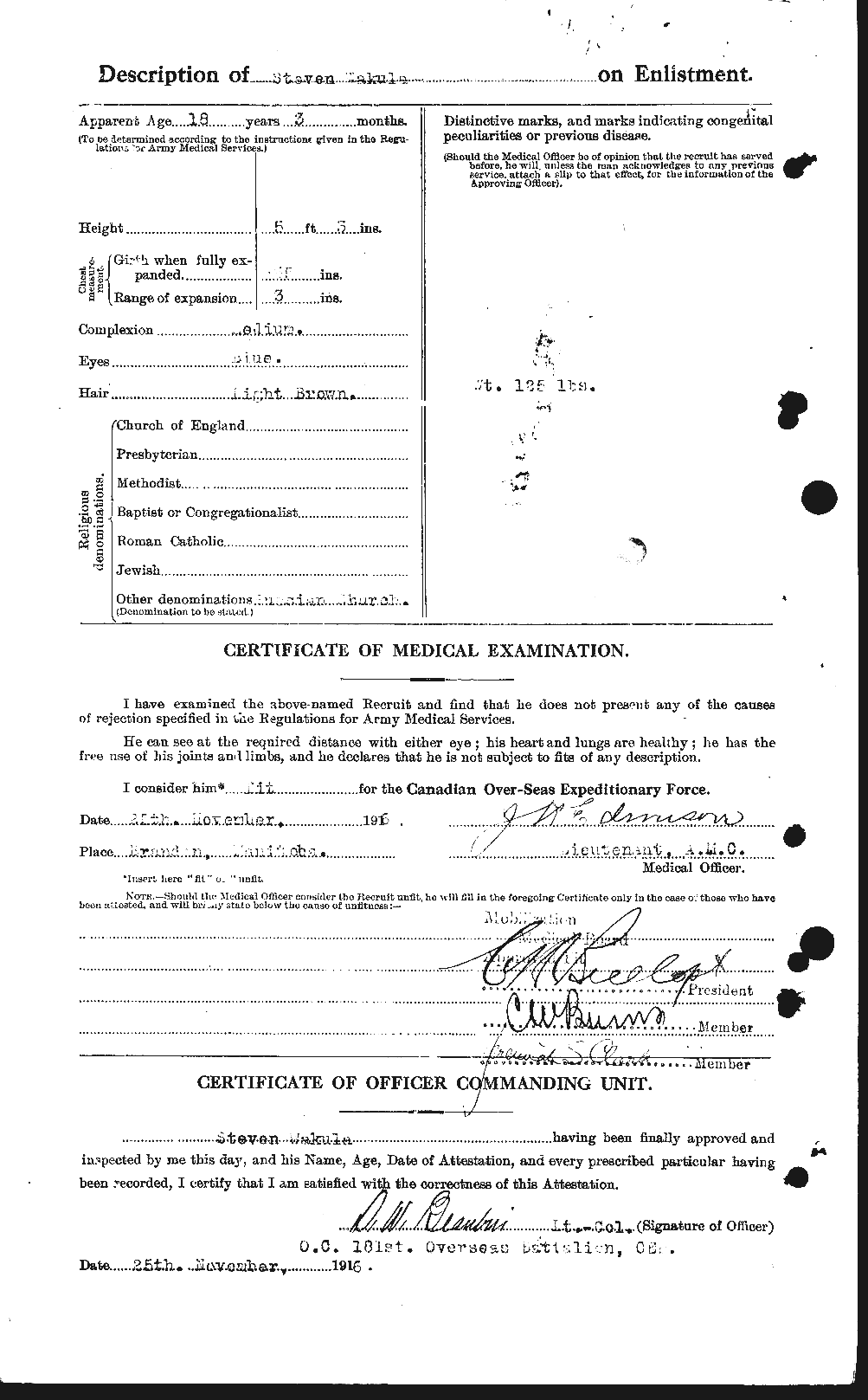 Personnel Records of the First World War - CEF 656127b