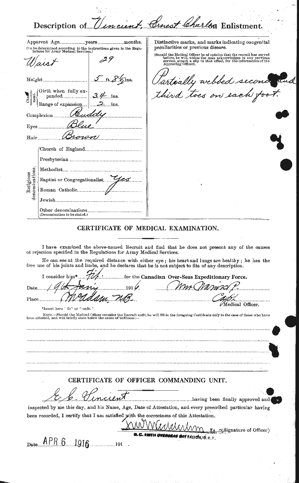 Personnel Records of the First World War - CEF 656396b