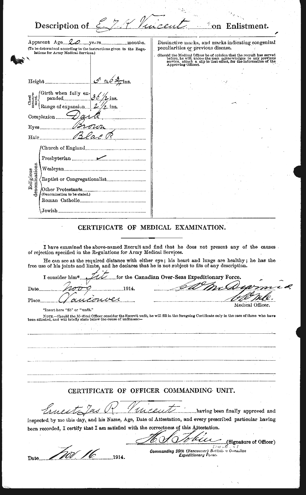 Personnel Records of the First World War - CEF 656399b