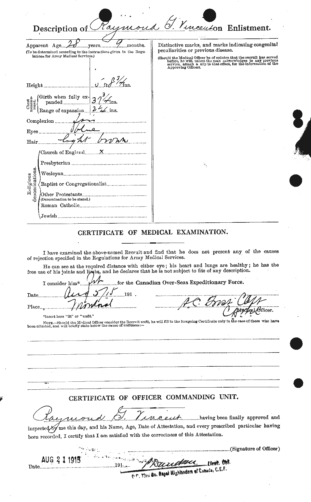 Personnel Records of the First World War - CEF 656514b