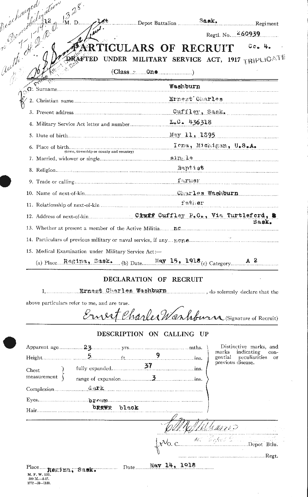 Personnel Records of the First World War - CEF 657060a
