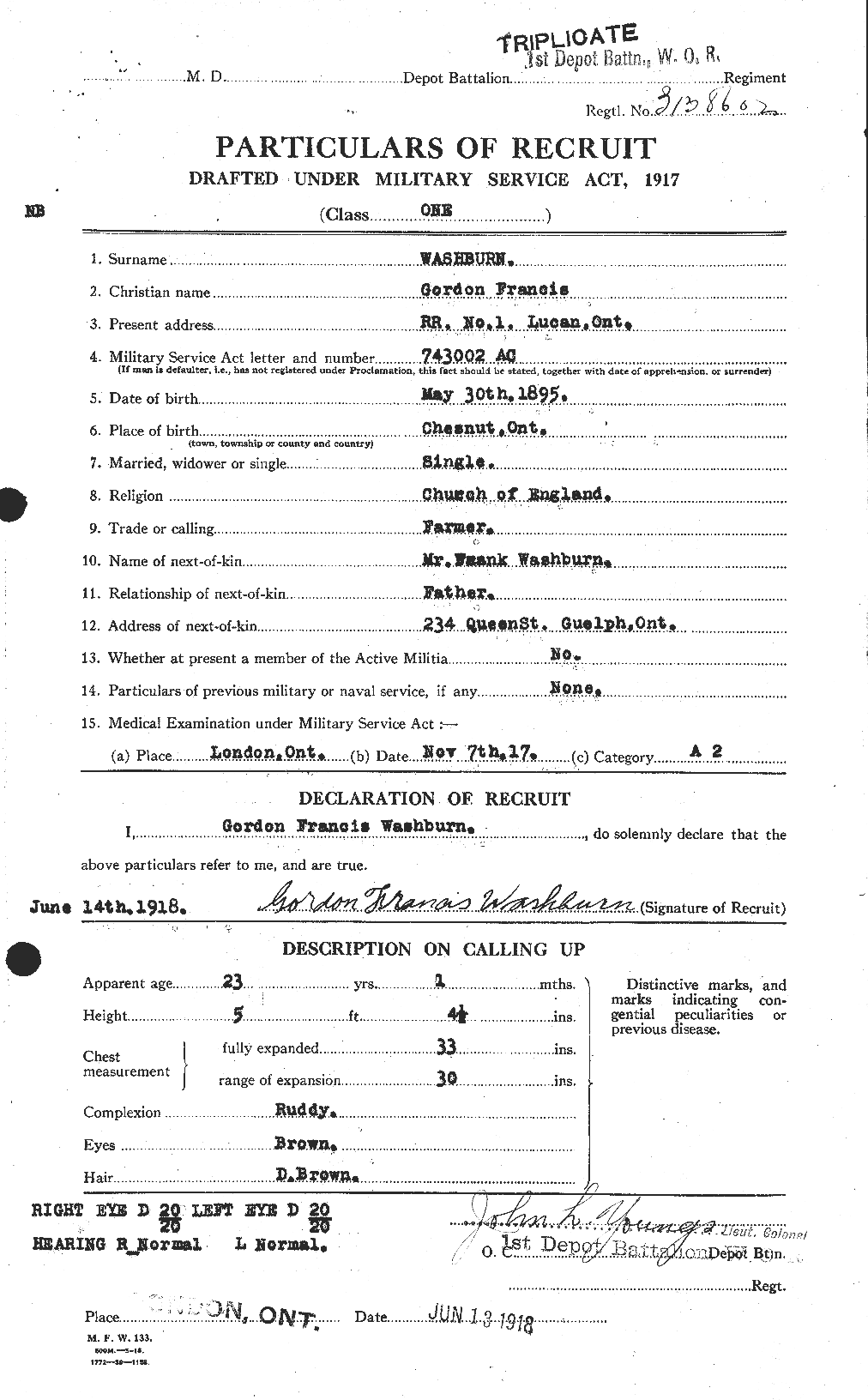 Personnel Records of the First World War - CEF 657062a