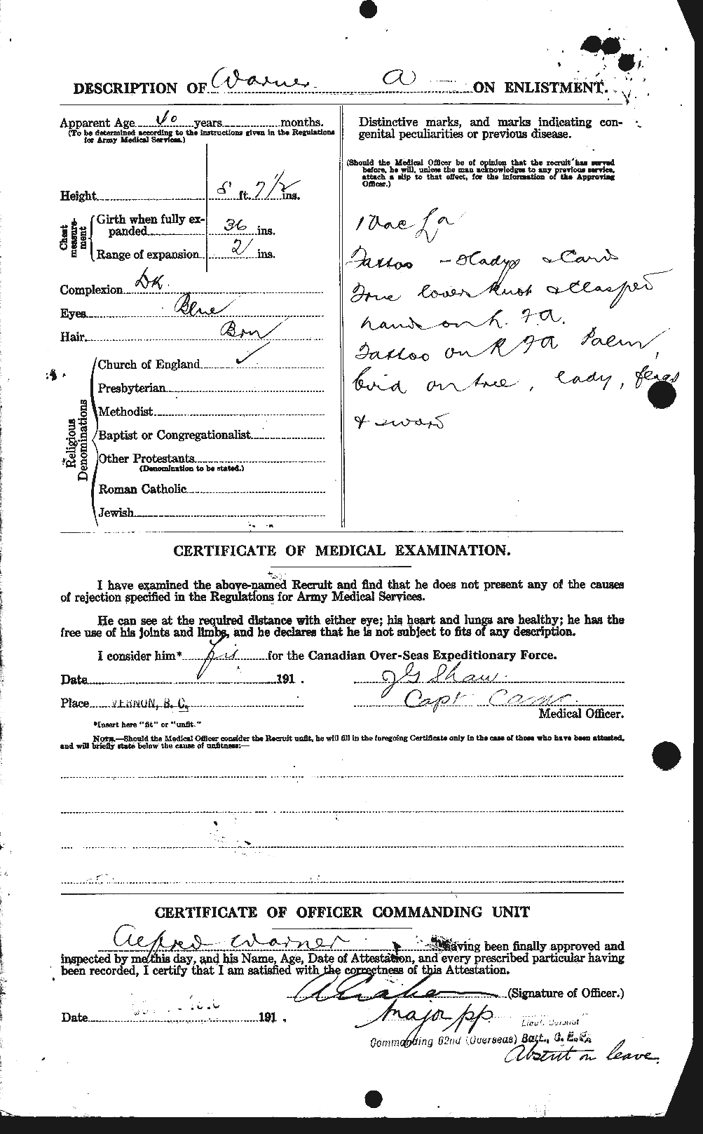 Personnel Records of the First World War - CEF 657299b
