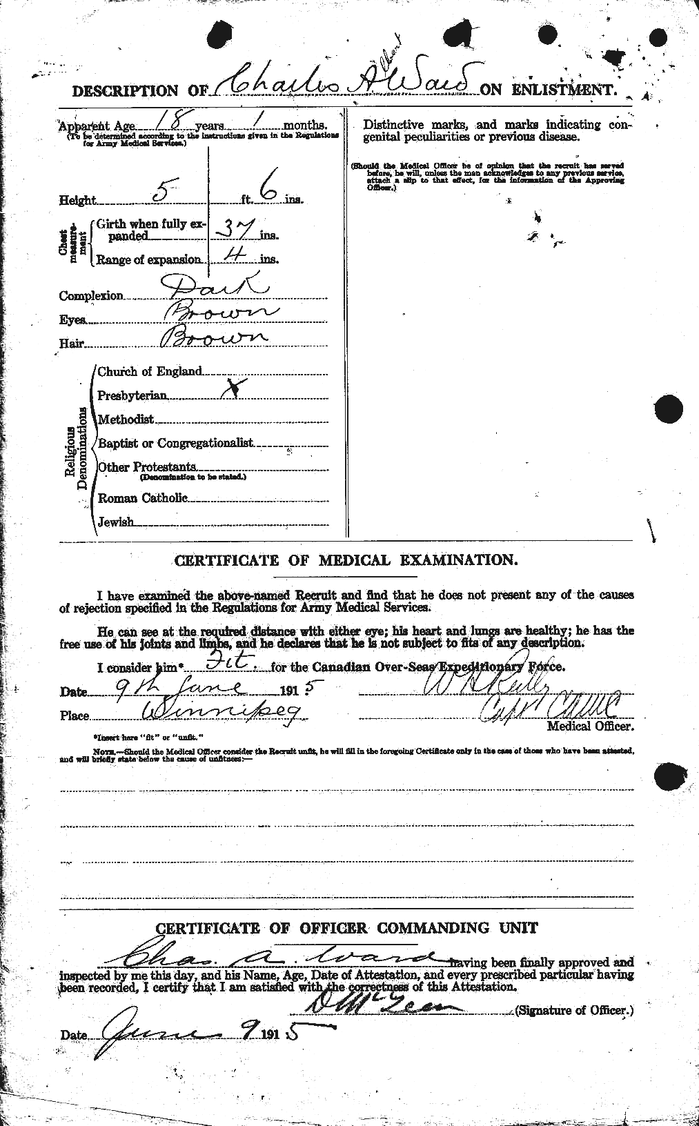Personnel Records of the First World War - CEF 657571b