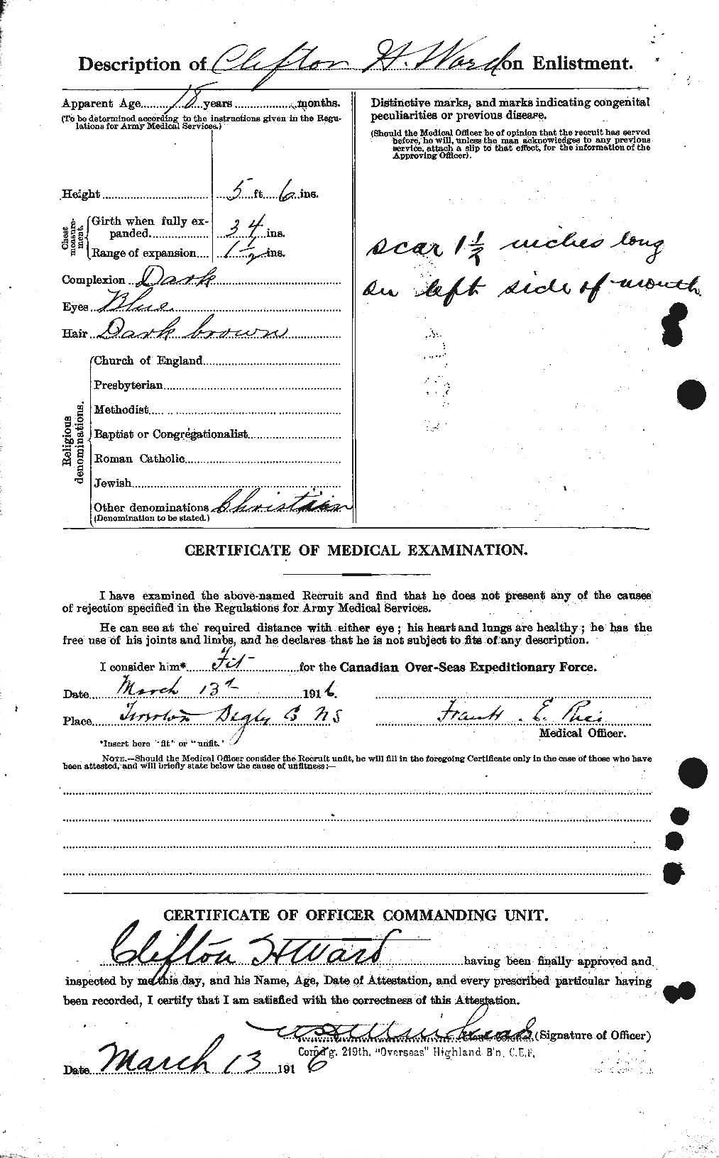 Personnel Records of the First World War - CEF 657609b