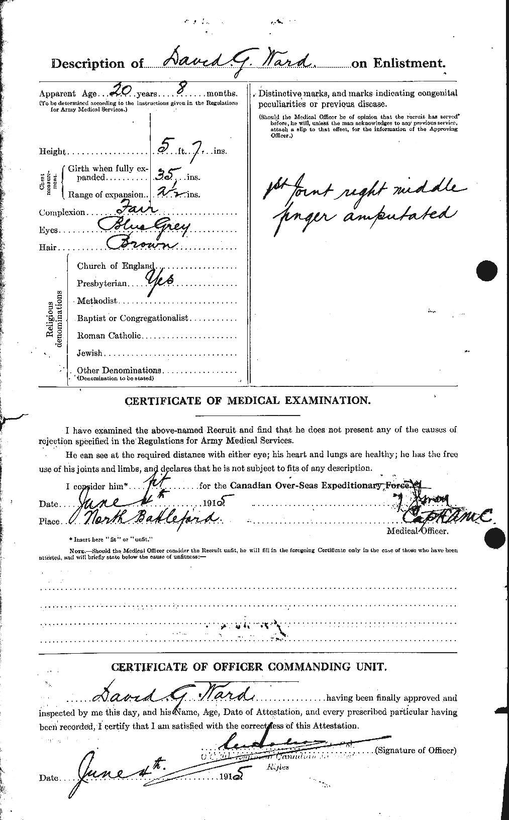Personnel Records of the First World War - CEF 657622b