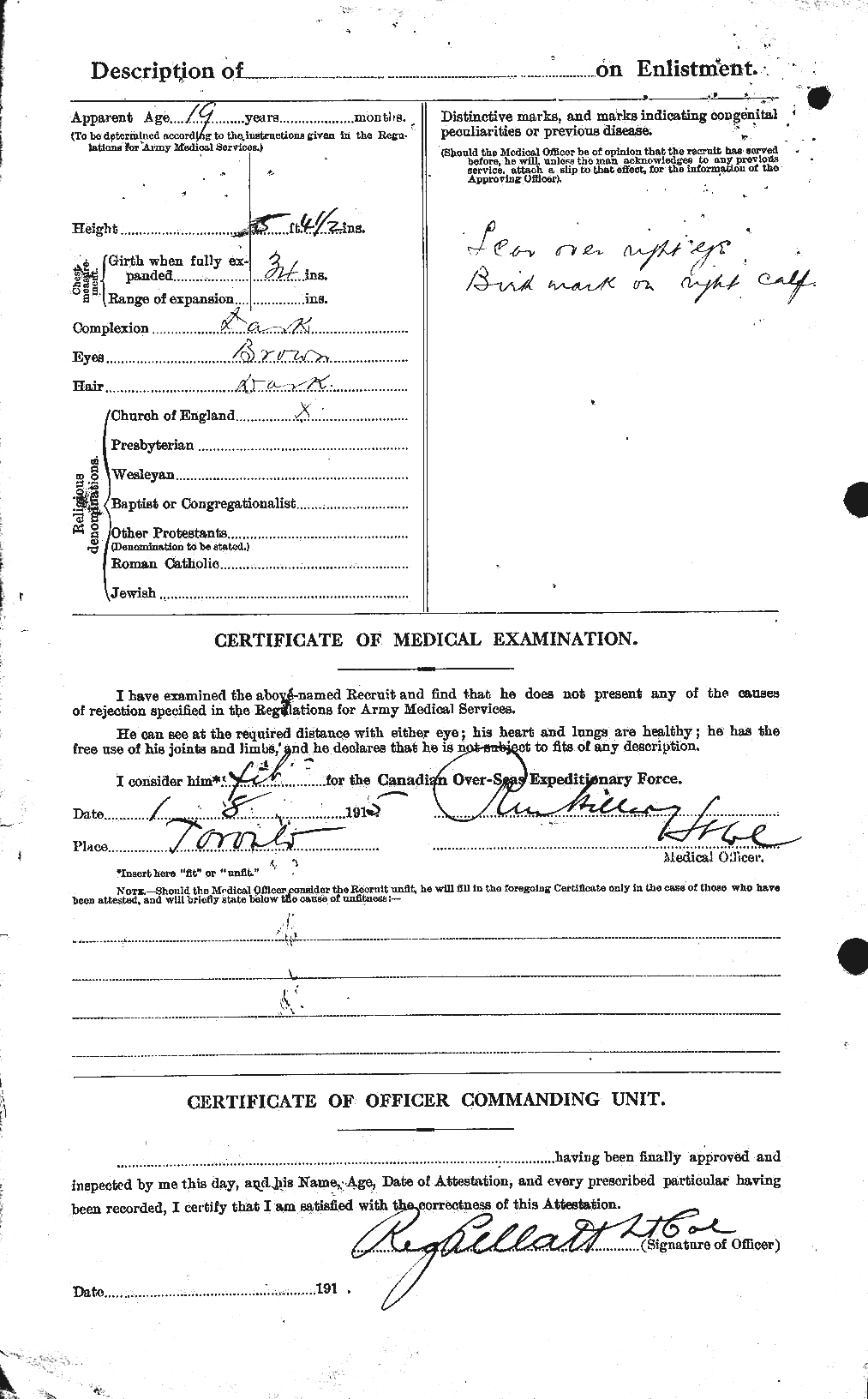Personnel Records of the First World War - CEF 657647b