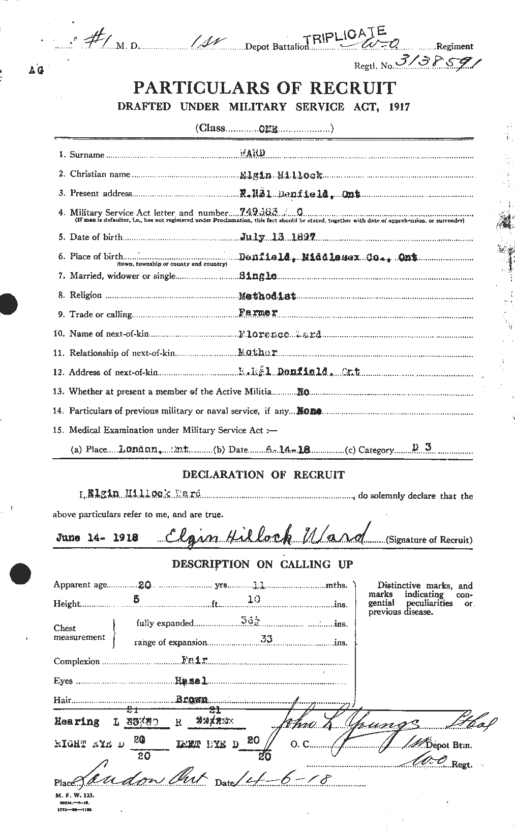 Personnel Records of the First World War - CEF 657659a