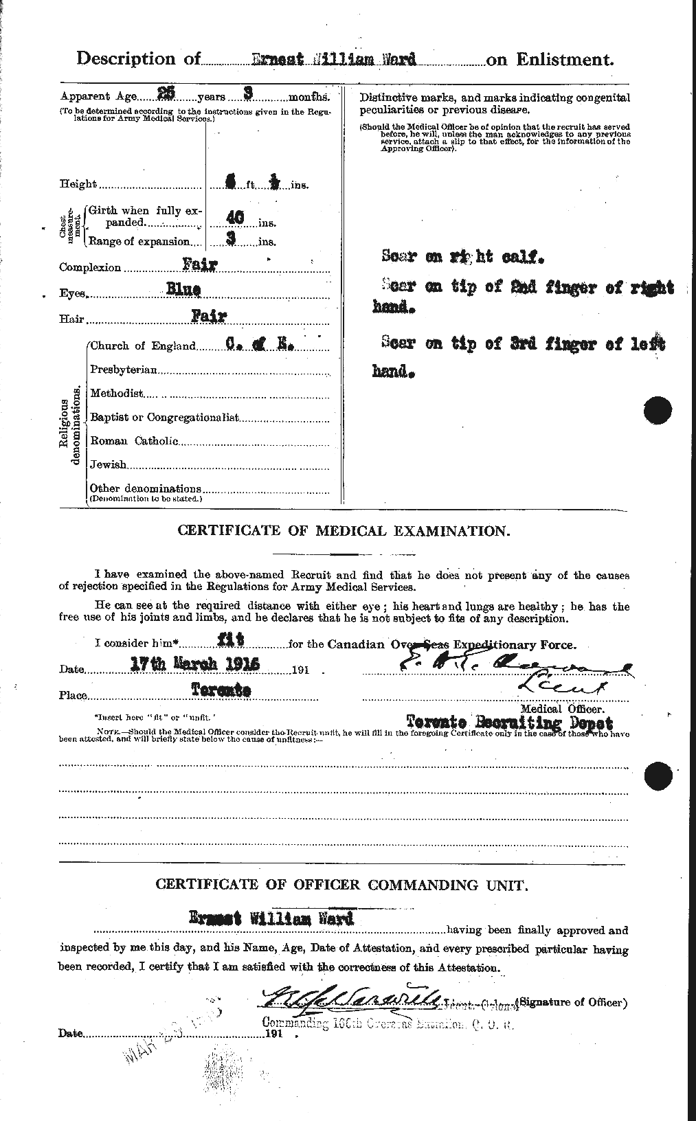 Personnel Records of the First World War - CEF 657674b