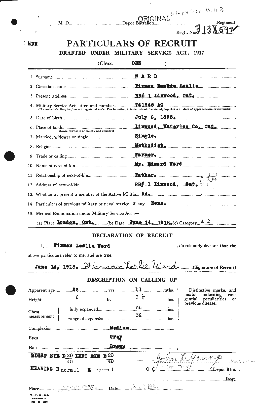 Personnel Records of the First World War - CEF 657678a