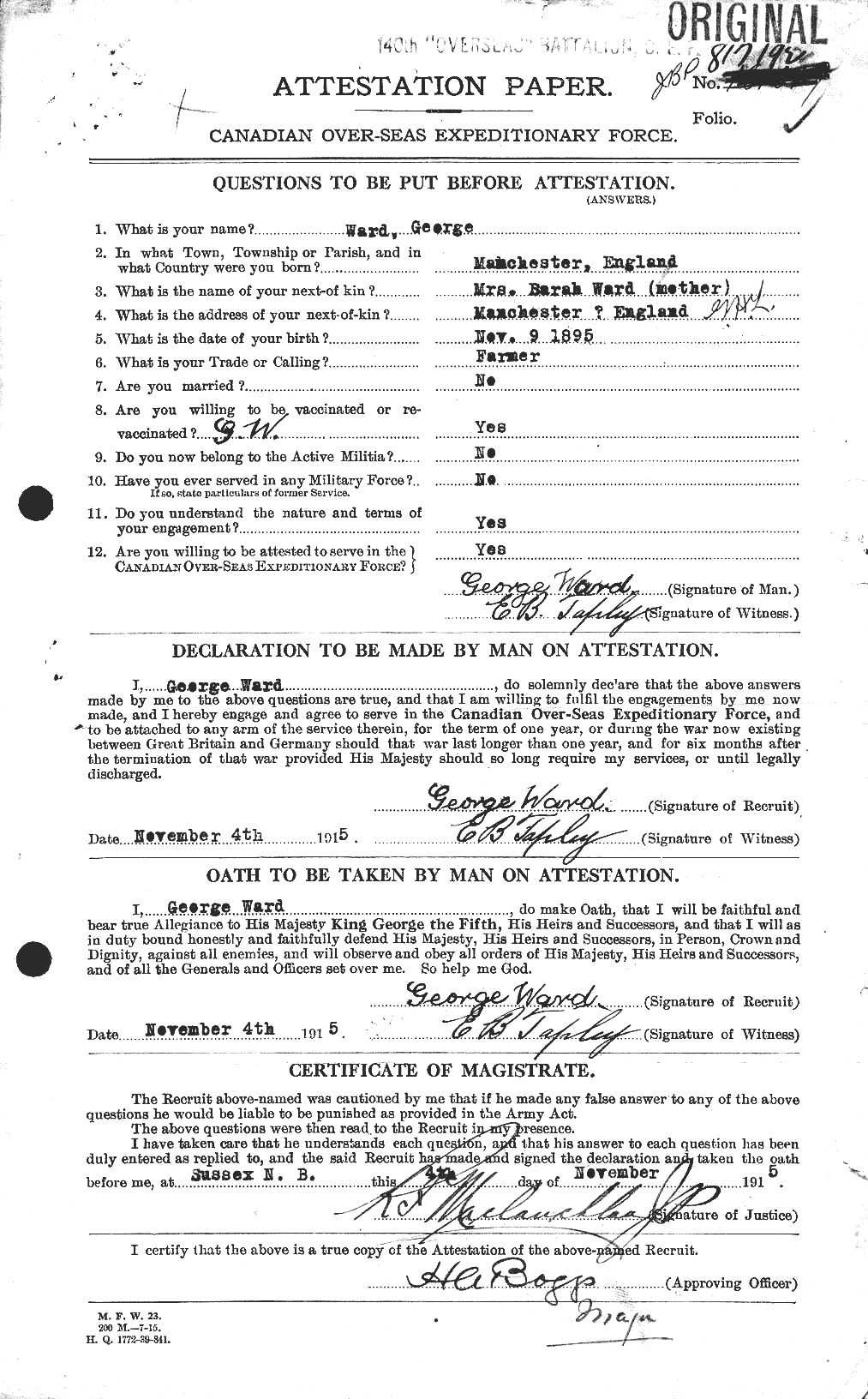 Personnel Records of the First World War - CEF 657762a