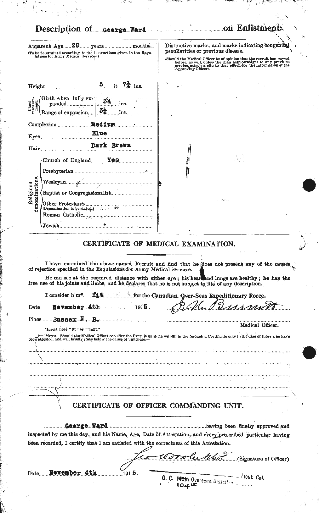 Personnel Records of the First World War - CEF 657762b
