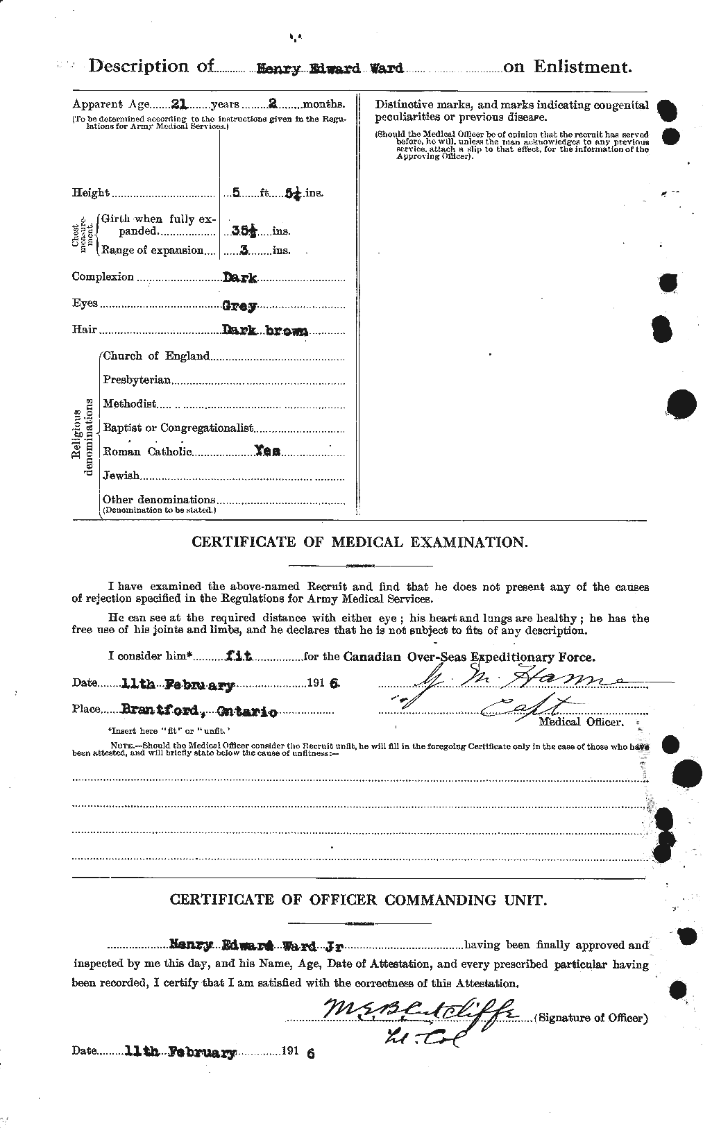 Personnel Records of the First World War - CEF 657833b