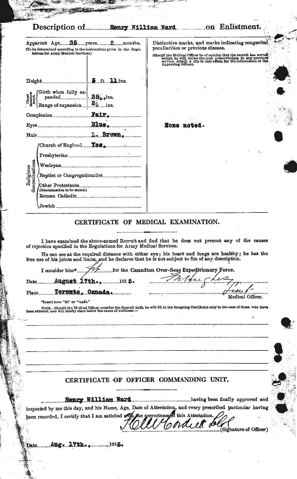 Personnel Records of the First World War - CEF 657846b