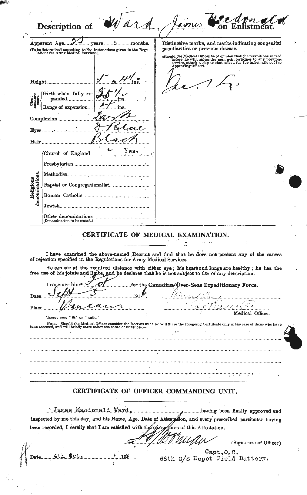 Personnel Records of the First World War - CEF 657914b