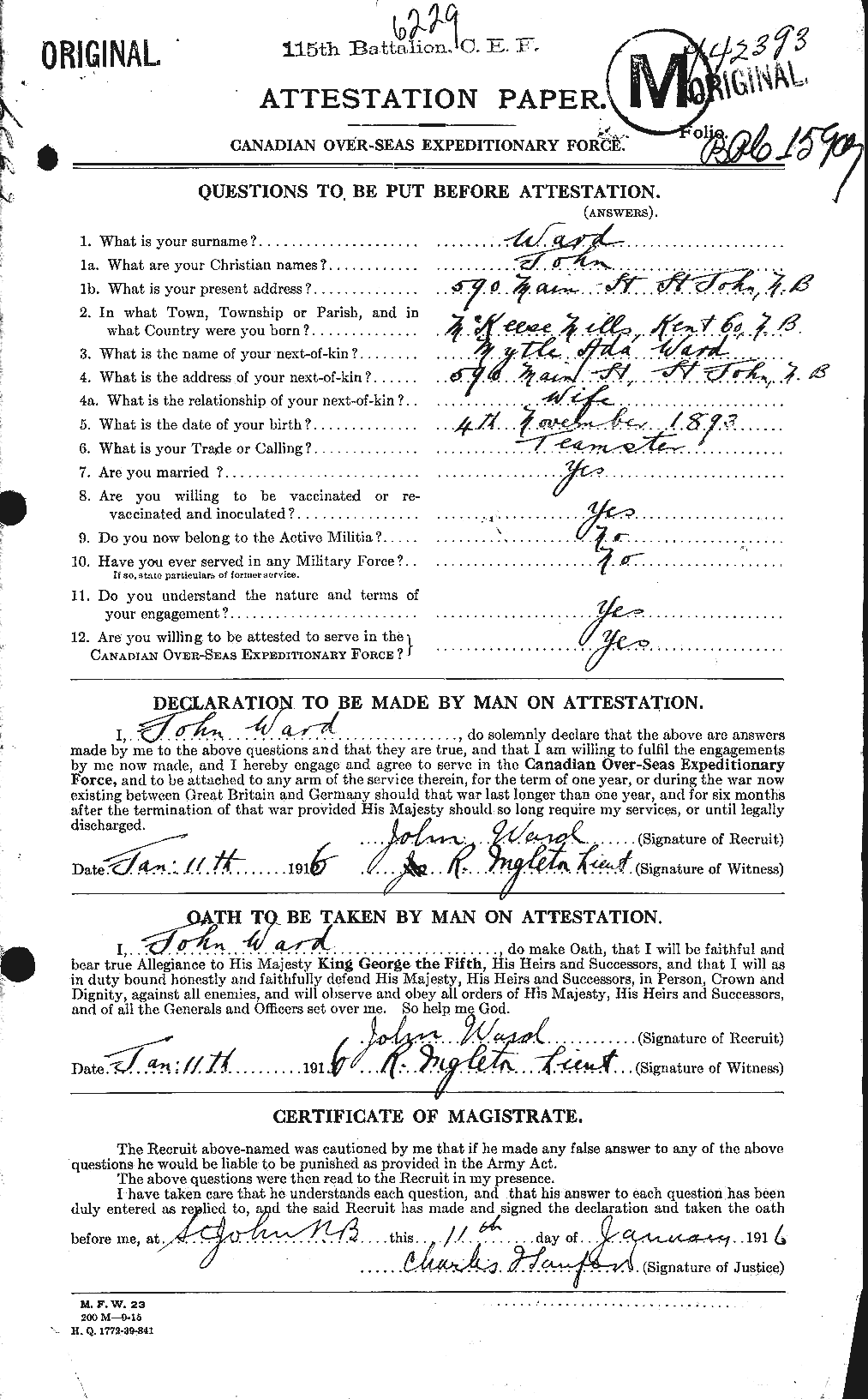Personnel Records of the First World War - CEF 657927a