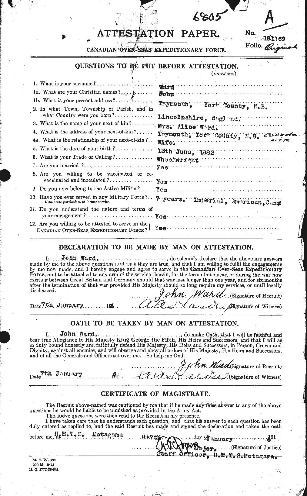 Personnel Records of the First World War - CEF 657930a