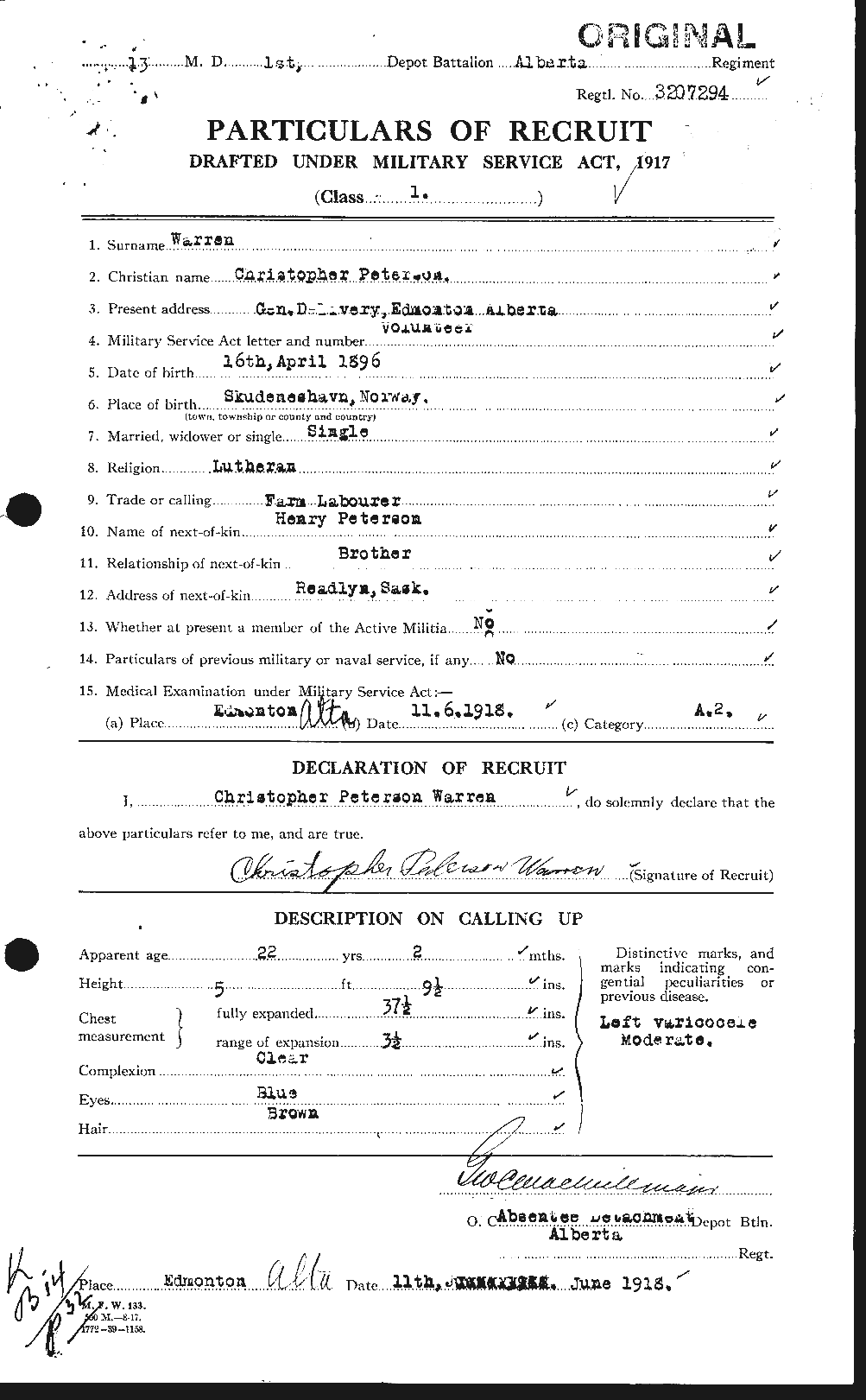 Personnel Records of the First World War - CEF 658394a