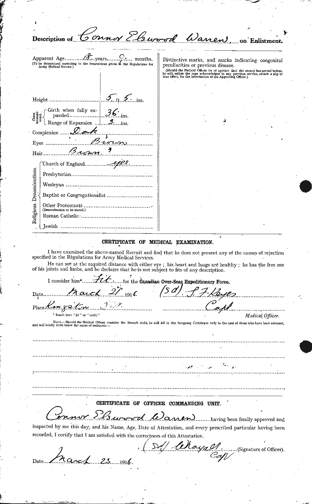 Personnel Records of the First World War - CEF 658399b
