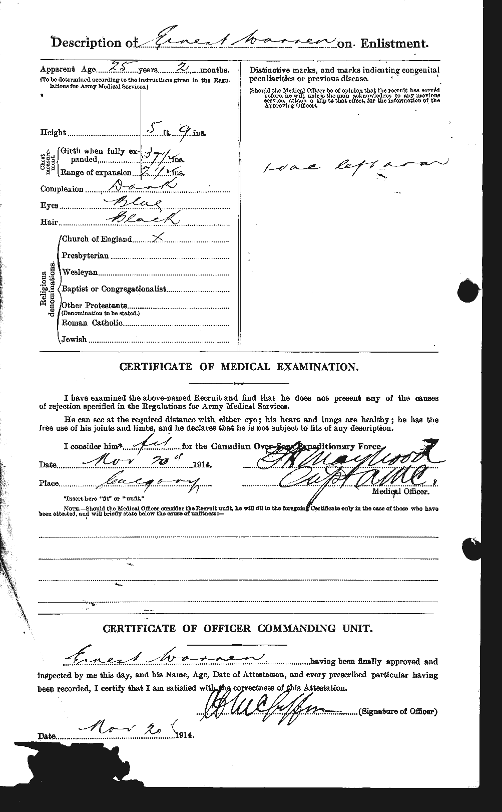 Personnel Records of the First World War - CEF 658423b