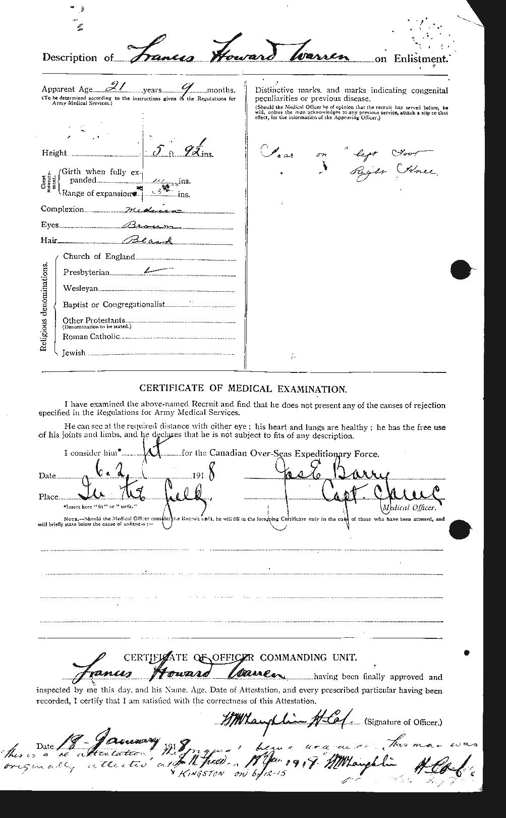 Personnel Records of the First World War - CEF 658427b