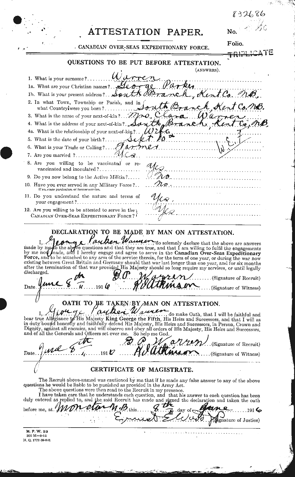 Personnel Records of the First World War - CEF 658470a