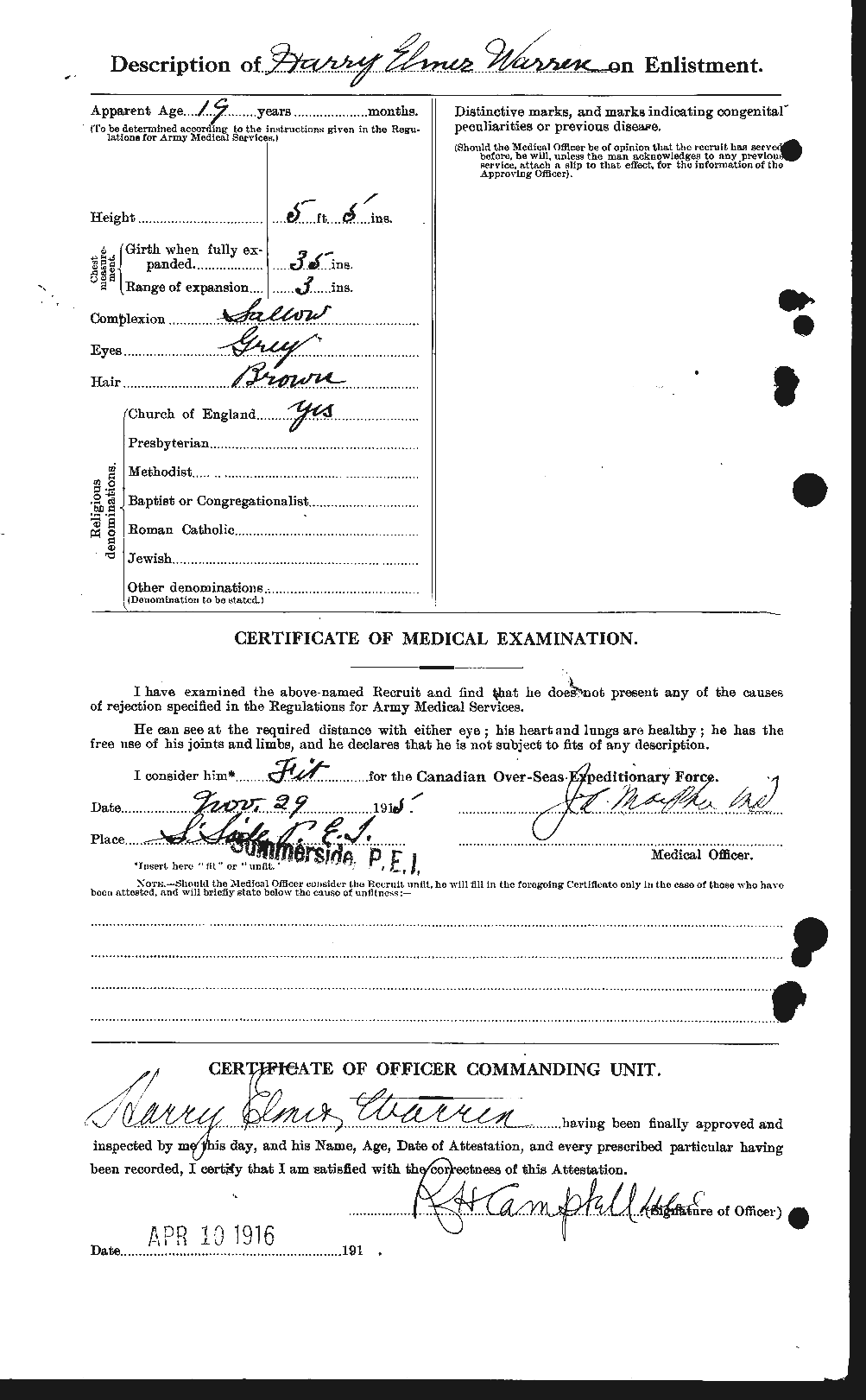 Personnel Records of the First World War - CEF 658485b