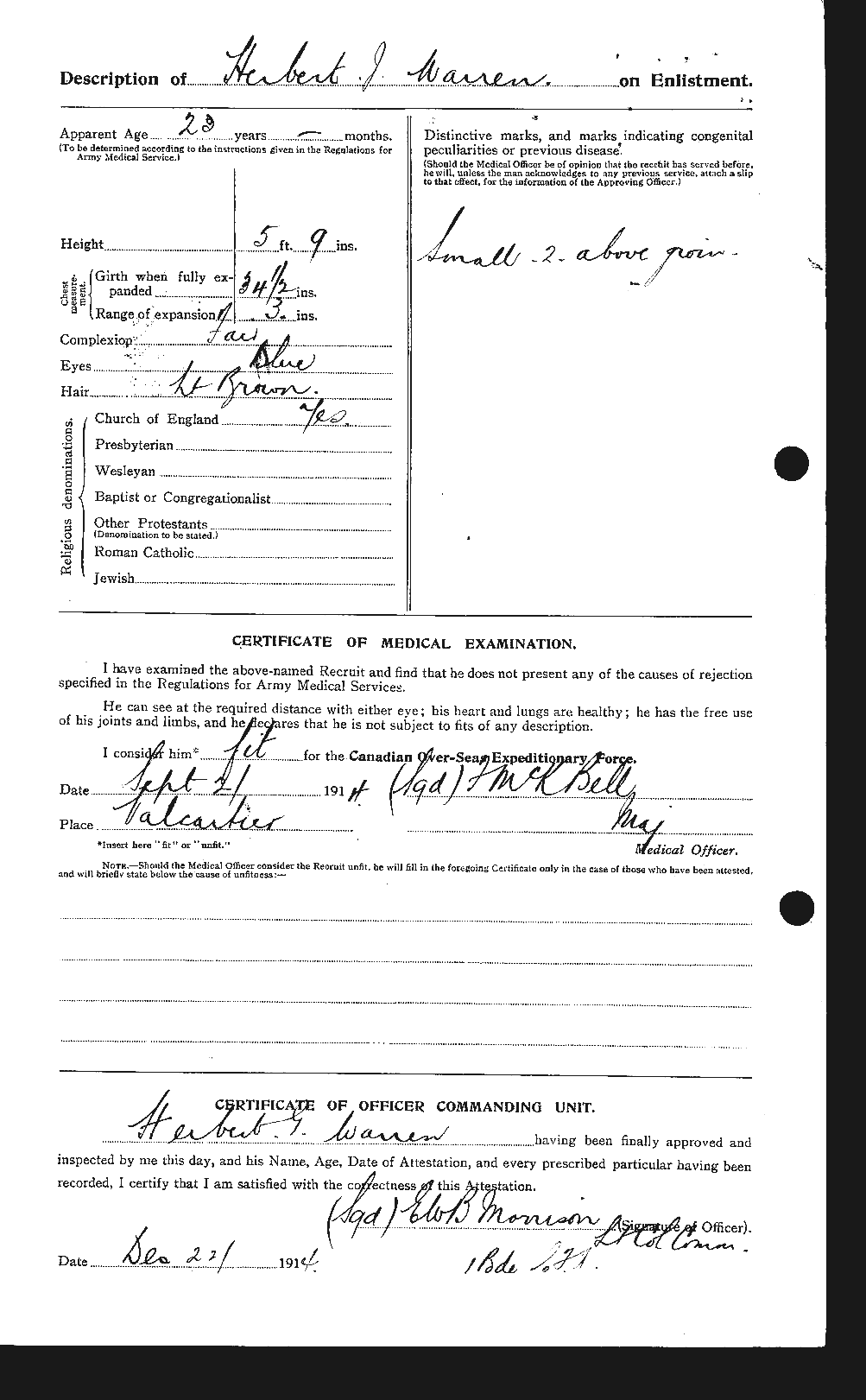 Personnel Records of the First World War - CEF 658501b