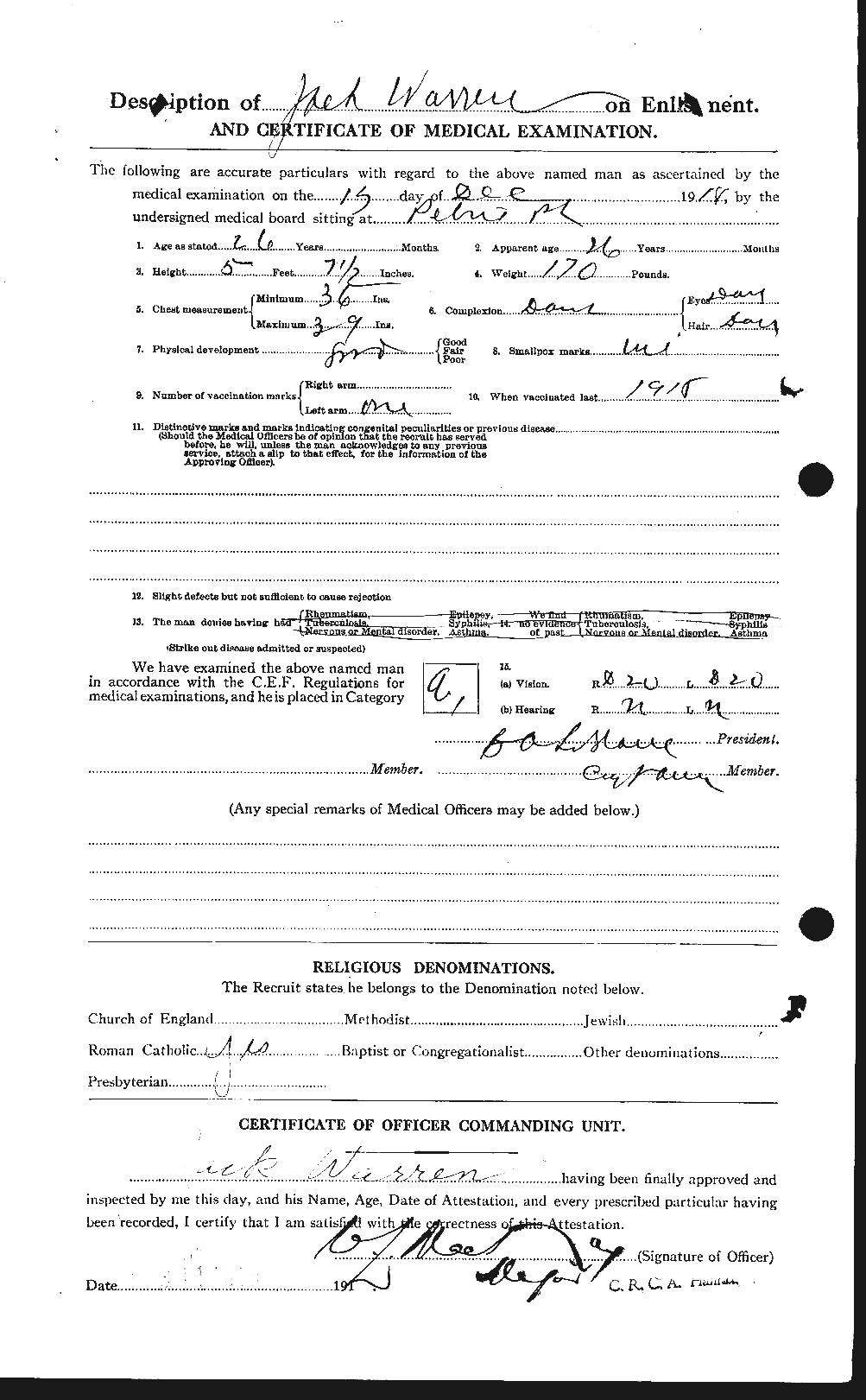 Personnel Records of the First World War - CEF 658514b