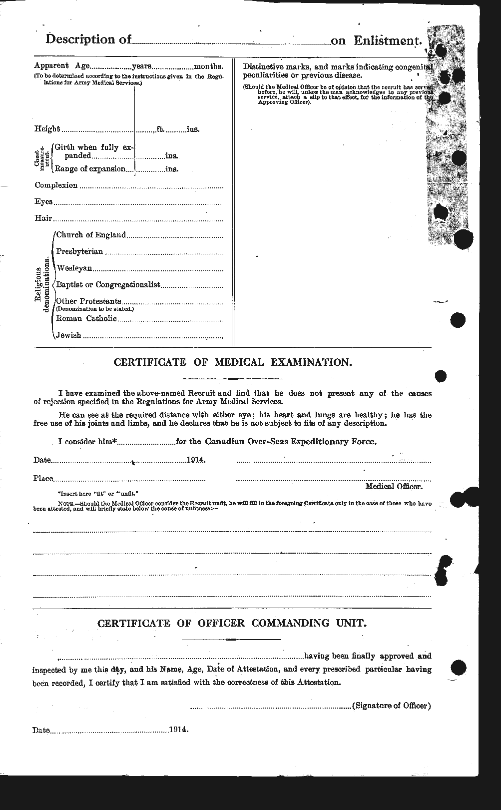 Personnel Records of the First World War - CEF 658537b