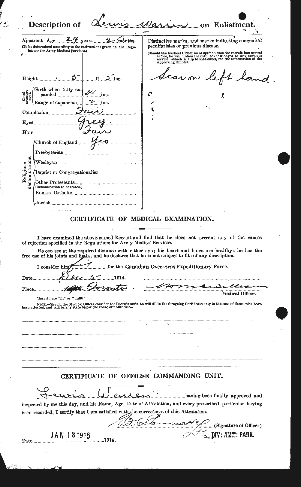 Personnel Records of the First World War - CEF 658588b