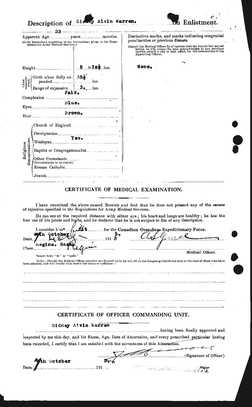 Personnel Records of the First World War - CEF 658637b