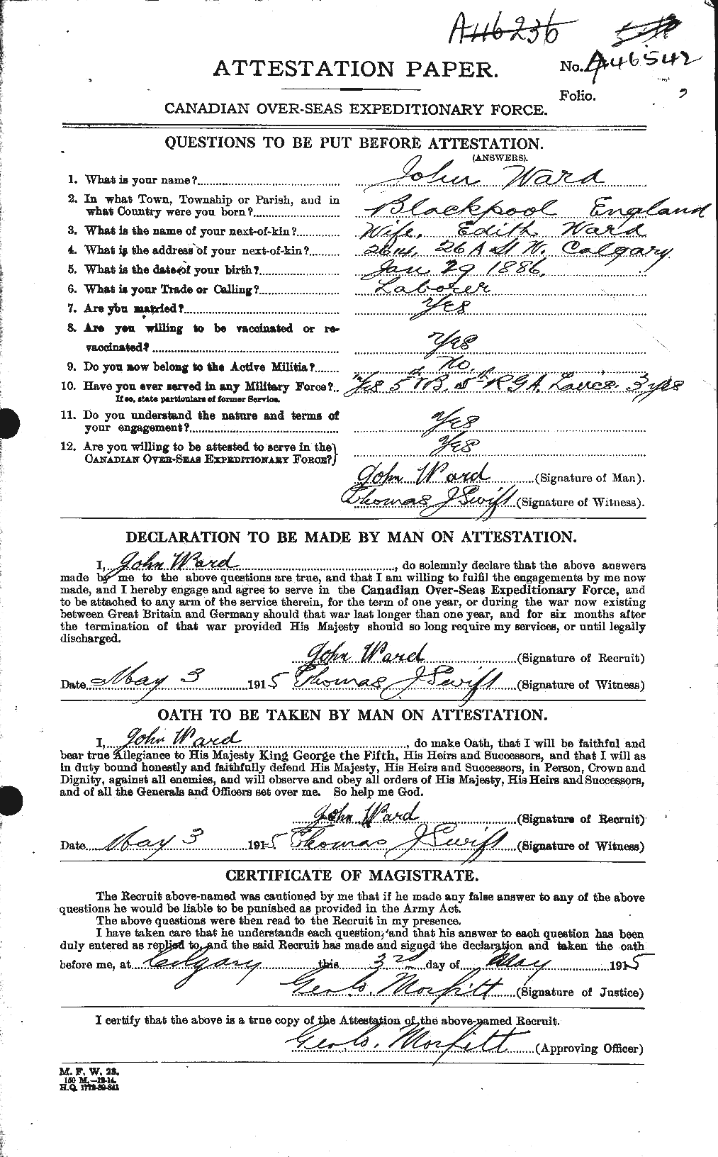 Personnel Records of the First World War - CEF 659507a