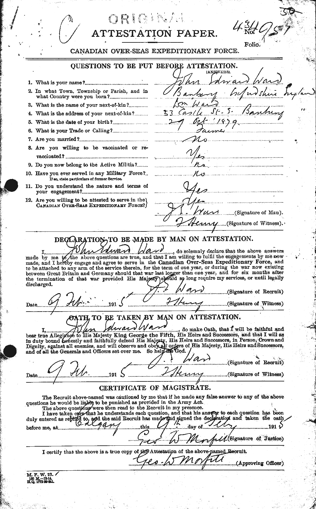 Personnel Records of the First World War - CEF 659517a