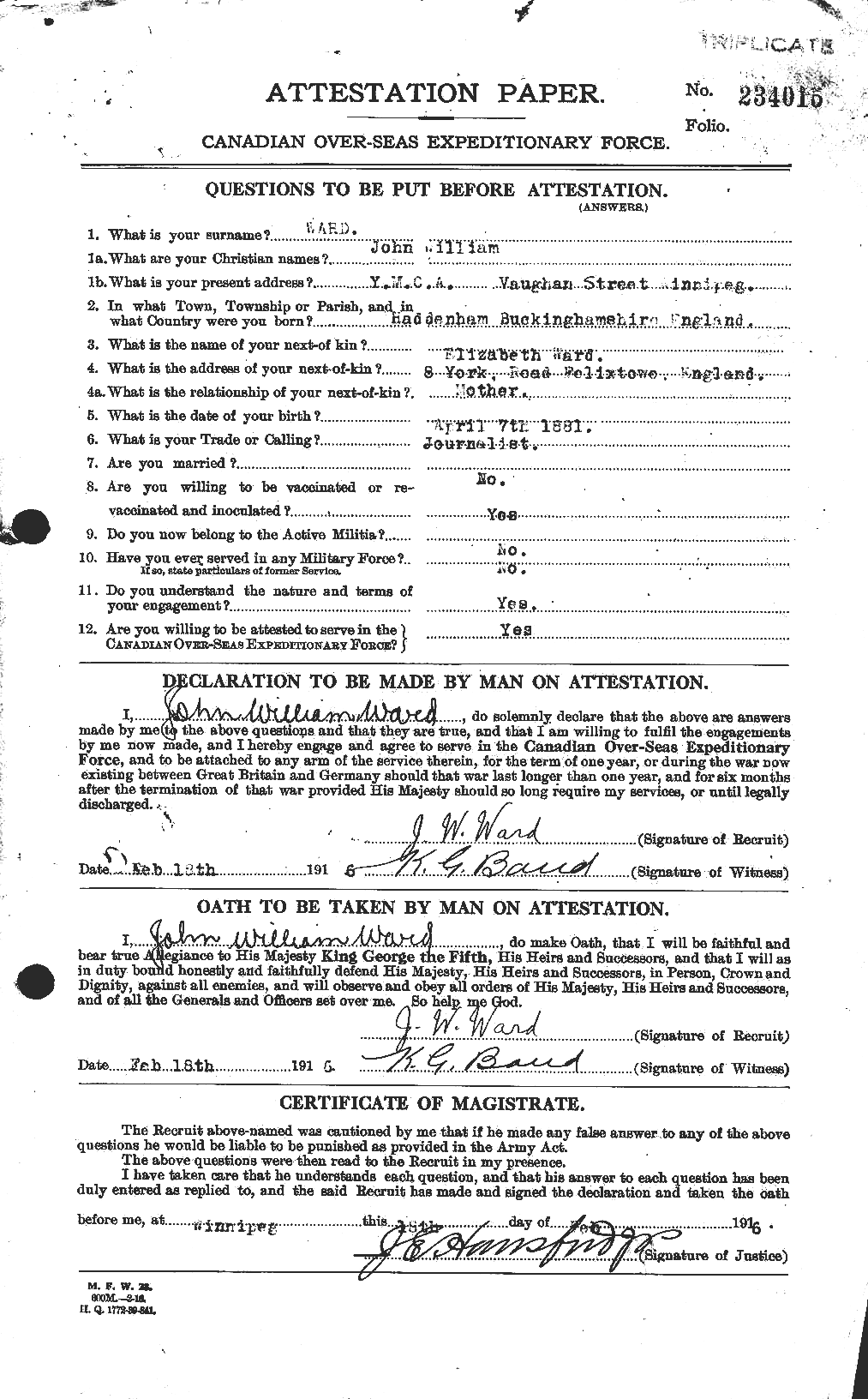 Personnel Records of the First World War - CEF 659542a