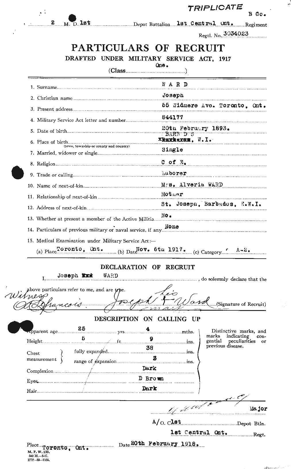 Personnel Records of the First World War - CEF 659554a