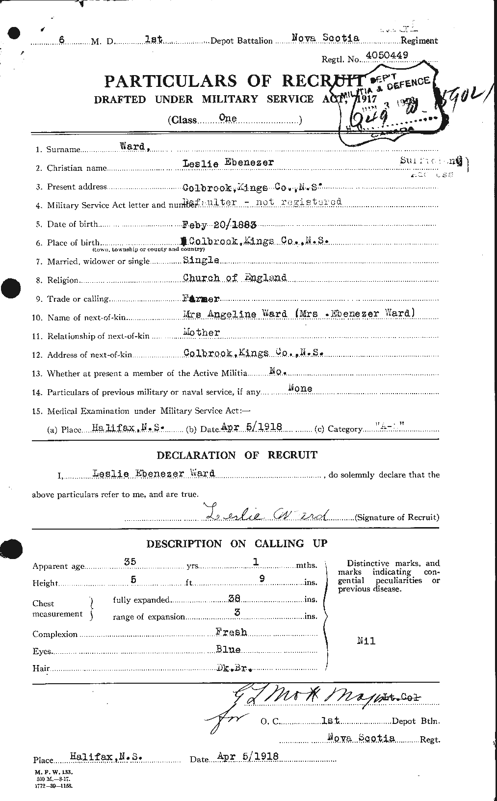 Personnel Records of the First World War - CEF 659587a