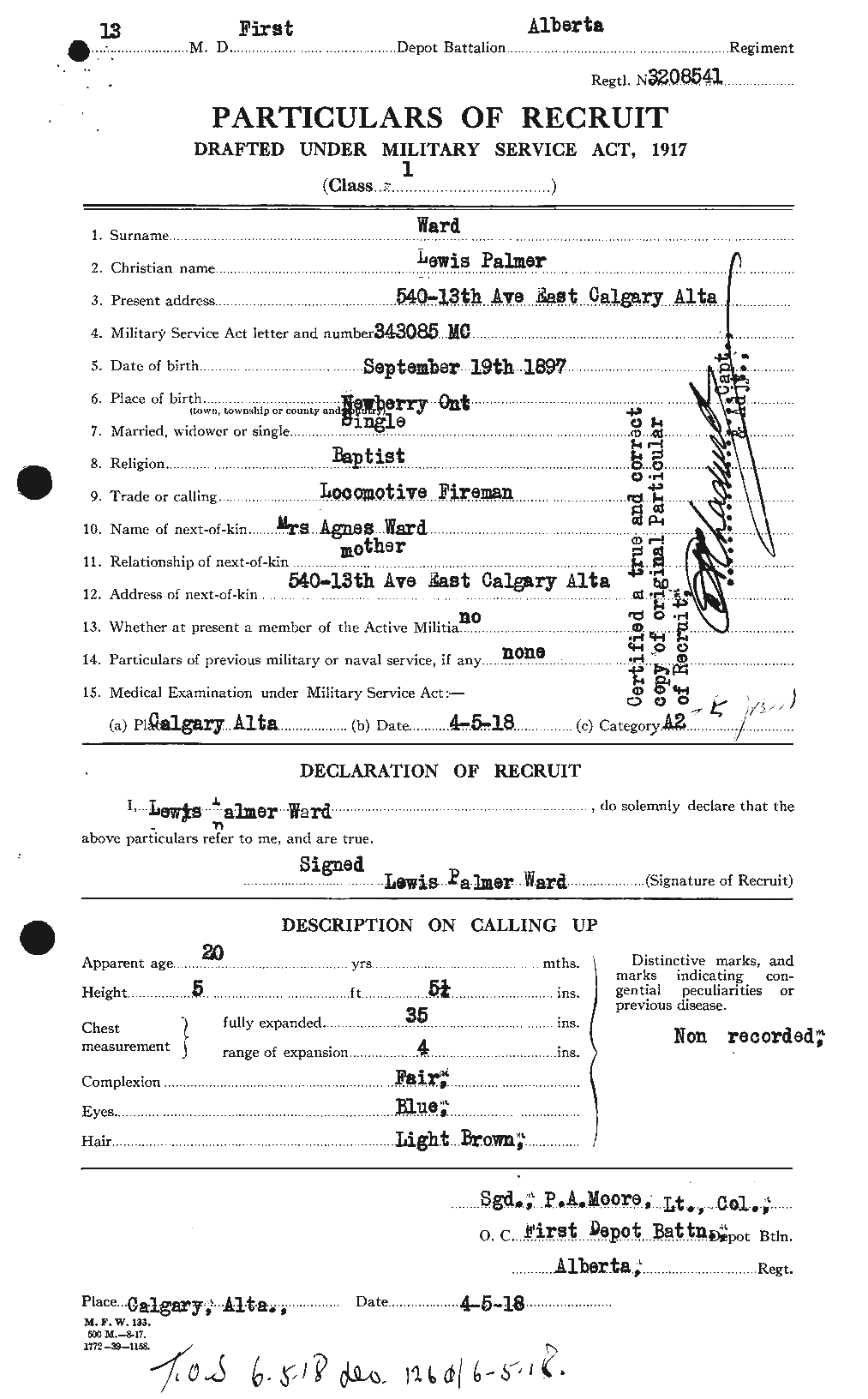 Personnel Records of the First World War - CEF 659592a