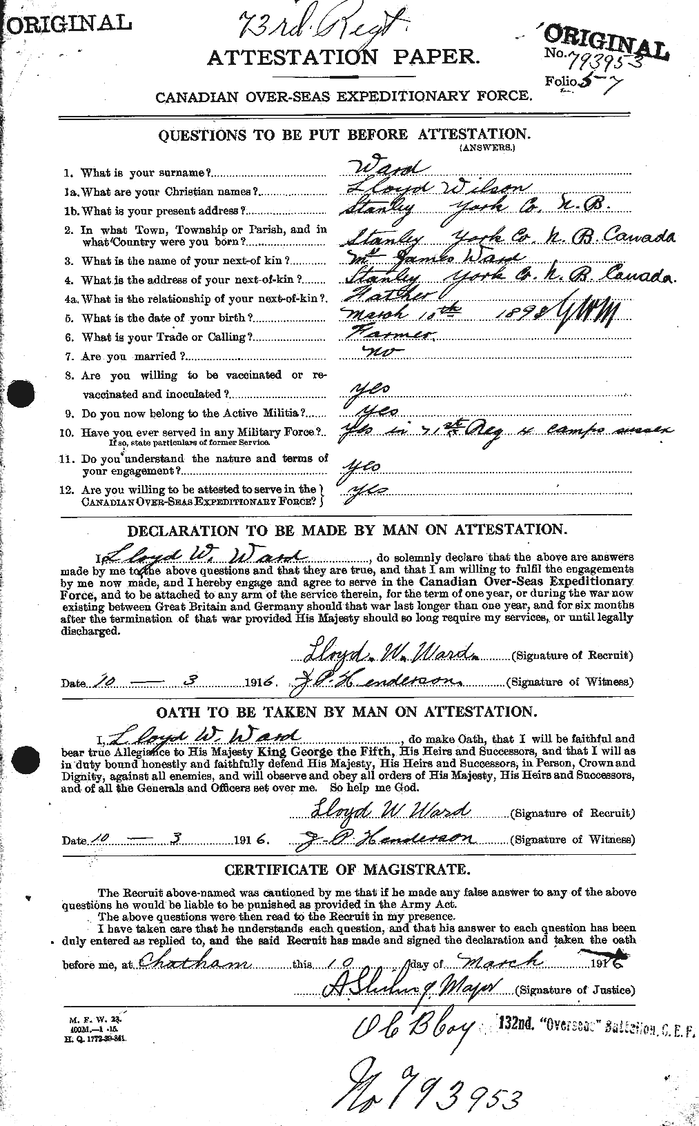 Personnel Records of the First World War - CEF 659594a