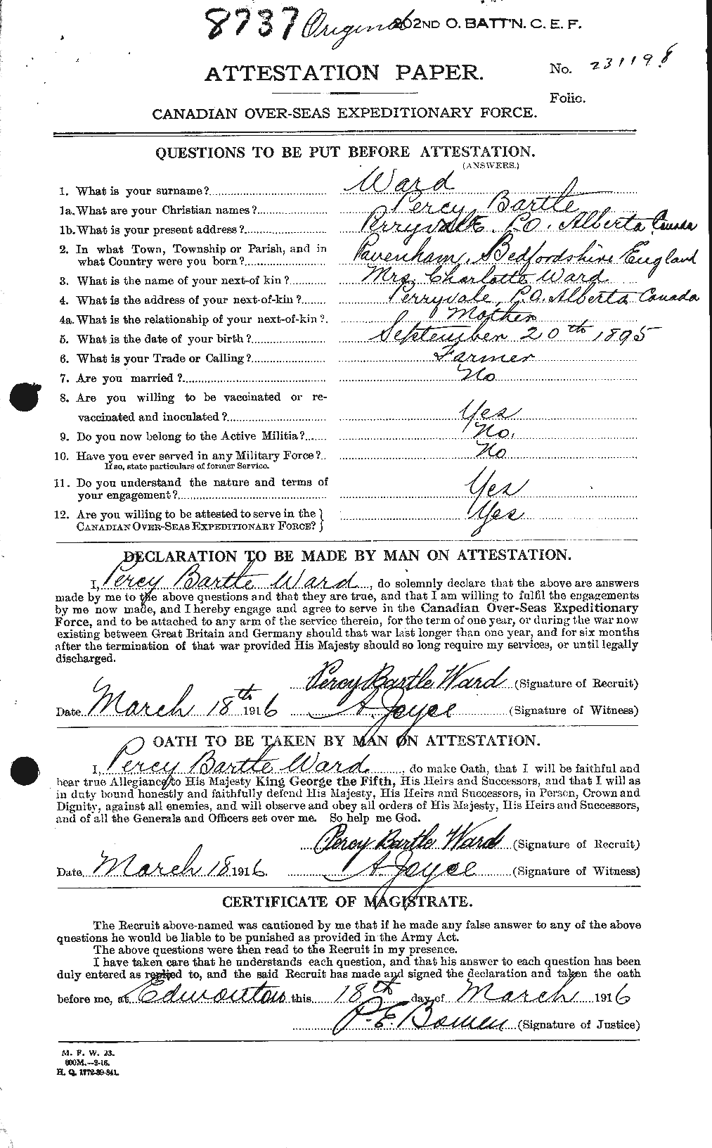 Personnel Records of the First World War - CEF 659624a