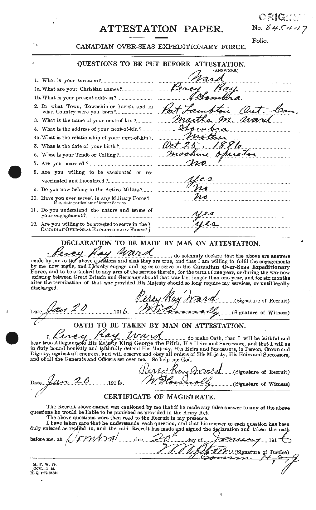 Personnel Records of the First World War - CEF 659626a