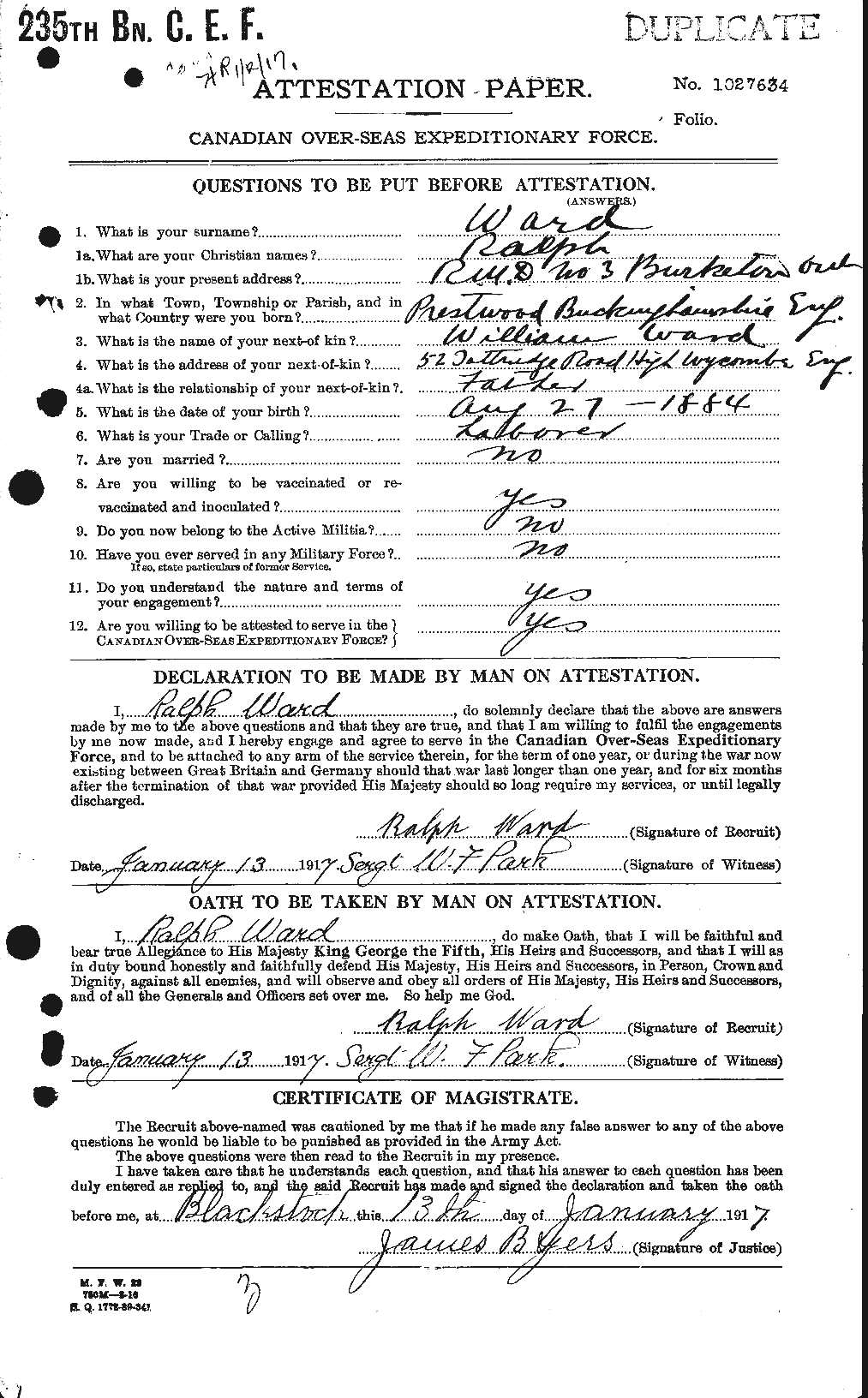 Personnel Records of the First World War - CEF 659632a