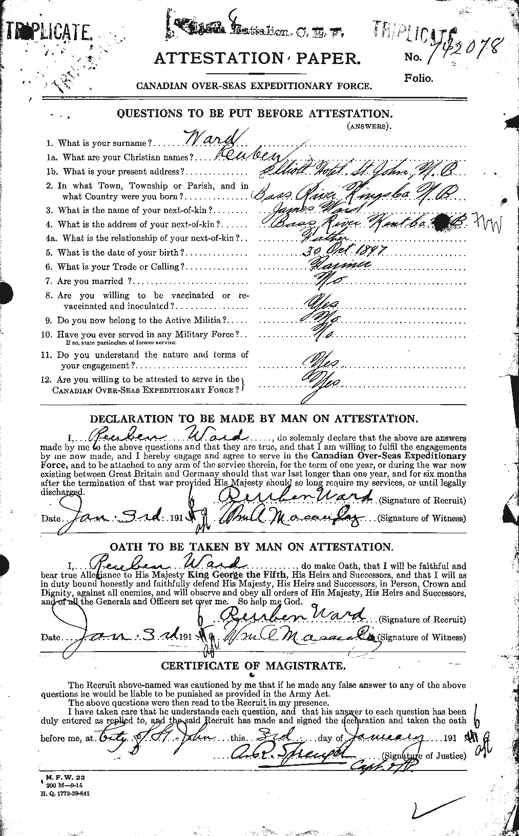 Personnel Records of the First World War - CEF 659646a
