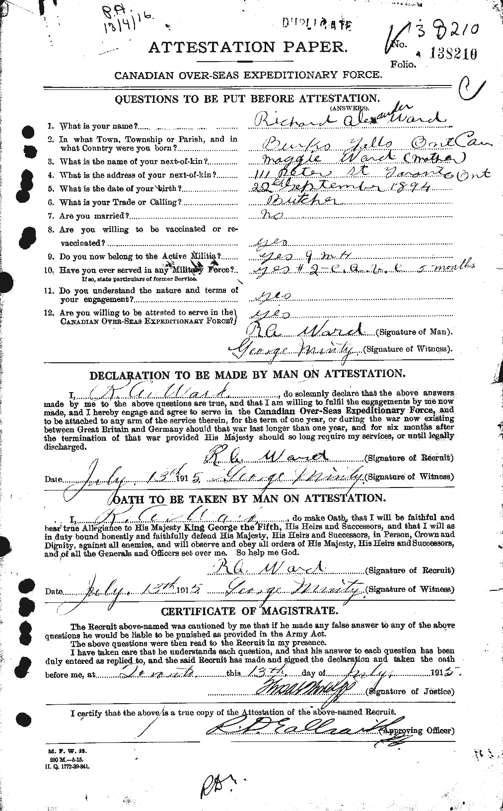 Personnel Records of the First World War - CEF 659650a