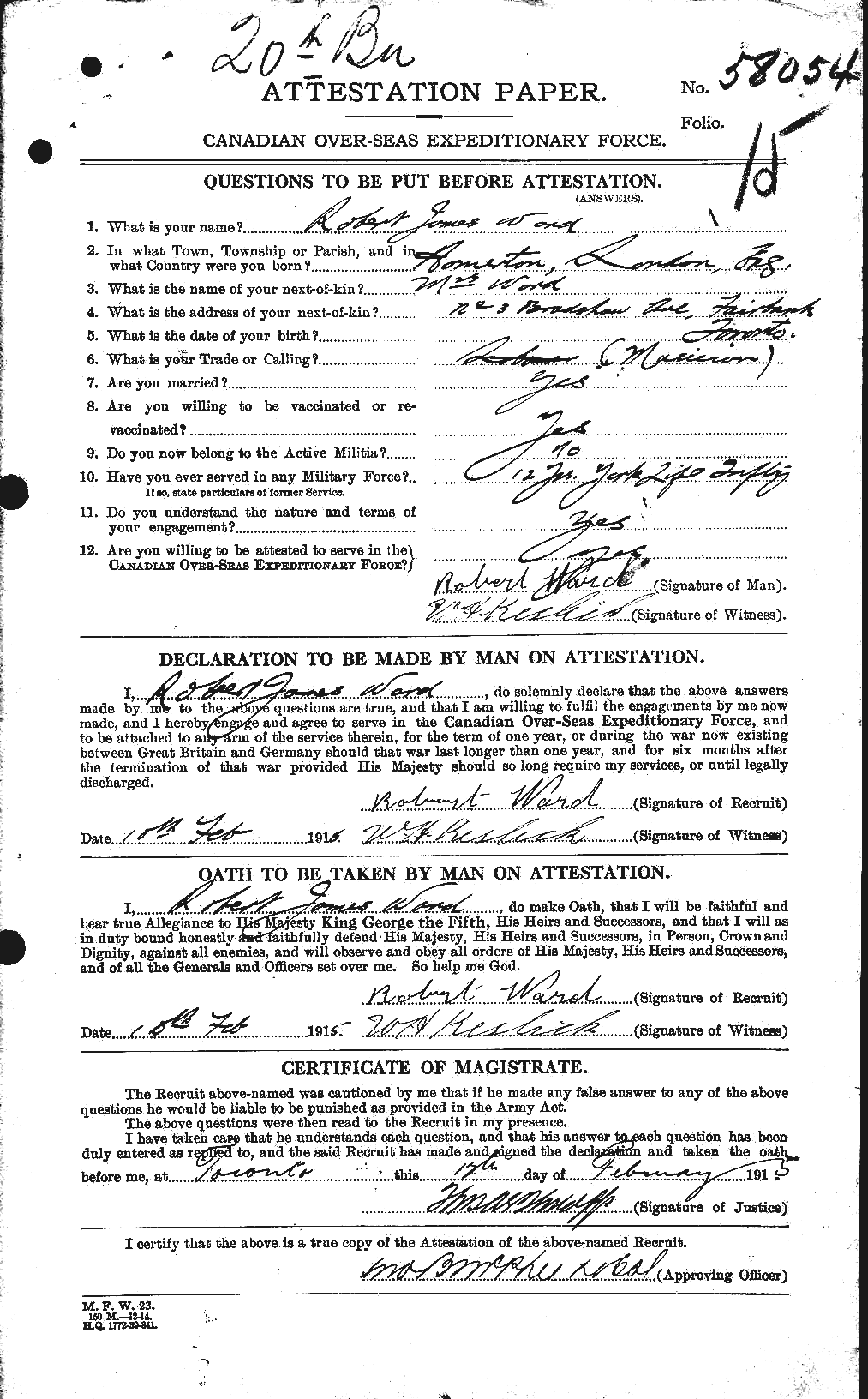 Personnel Records of the First World War - CEF 659668a